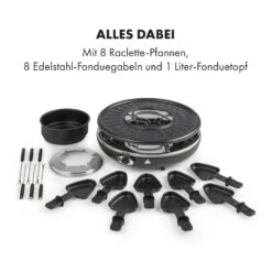 Fonduelette Raclette Und Fondue 1350W 1 Liter 38 Cm Ø Für 8 Personen -Geschäft Für Haushalts- Und Küchenbedarf 10034138 de 0006 logo