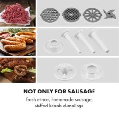 Kraftprotz Elektrischer Fleischwolf 700 W Kupfermotor Edelstahl -Geschäft Für Haushalts- Und Küchenbedarf 10034215 yy 0003 logo Klarstein Kraftprotz elektrischer Fleischwolf weiss