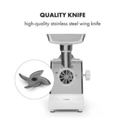 Kraftprotz Elektrischer Fleischwolf 700 W Kupfermotor Edelstahl -Geschäft Für Haushalts- Und Küchenbedarf 10034215 yy 0004 logo Klarstein Kraftprotz elektrischer Fleischwolf weiss