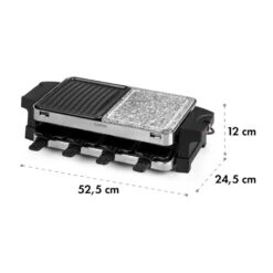 Sirloin Raclette 1500W Aluminium / Stein 8 Personen Kontroll-LED -Geschäft Für Haushalts- Und Küchenbedarf 10034275 yy 0008 logo Klarstein Sirloin Raclette 1500W