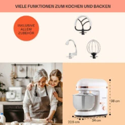 Bella Elegance Küchenmaschine 2000W/2,7PS/5,2 Ltr Edelstahl BPA-frei 13 Bella Elegance Küchenmaschine 2000W/2,7PS/5,2 Ltr Edelstahl BPA-frei -Geschäft Für Haushalts- Und Küchenbedarf 10034365 de 0005 usp