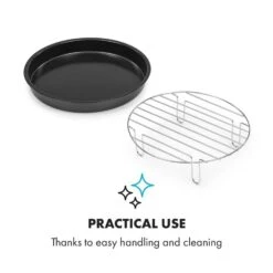 AeroVital Cube Chef Pizzateller Hoher Grilleinsatz Zubehör Edelstahl -Geschäft Für Haushalts- Und Küchenbedarf 10034411 yy 0005 logo Klarstein AeroVital Cube Chef Pizzateller