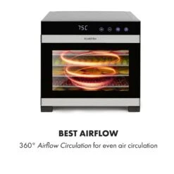 Flavour Dry Dörrautomat Temperatur: 35 - 75 °C Digitaler Thermostat -Geschäft Für Haushalts- Und Küchenbedarf 10034423 yy 0004 logo Klarstein Flavour Dry Doerrautomat schwarz