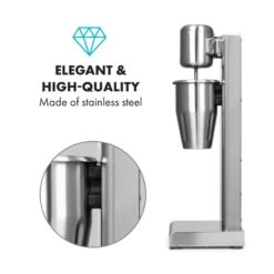 Kraftpaket Milchshake-Mixer Proteinshake 80W Edelstahl Silber -Geschäft Für Haushalts- Und Küchenbedarf 10034456 yy 0007 logo Klarstein Kraftpaket Pro Milchshake Mixer 80W