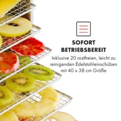 Master Jerky 300 Dörrautomat 2000W 40-90 °C 24h-Timer Edelstahl Silber 13 Master Jerky 300 Dörrautomat 2000W 40-90 °C 24h-Timer Edelstahl Silber -Geschäft Für Haushalts- Und Küchenbedarf 10034544 de 0004 logo