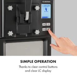 Sweet Sundae Eiscrememaschine Kompressor 1,5l Edelstahl Schwarz -Geschäft Für Haushalts- Und Küchenbedarf 10034911 uk 0007 logo Klarstein Sahnehaeubchen Eiscrememaschine schwarz
