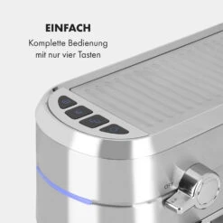 Futura Espressomaker 20 Bar 1450 Watt 20 Bar Wassertank: 1,25 Liter Rostfreier Edelstahl -Geschäft Für Haushalts- Und Küchenbedarf 10035183 de 0006 logo