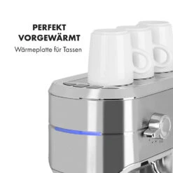 Futura Espressomaker 20 Bar 1450 Watt 20 Bar Wassertank: 1,25 Liter Rostfreier Edelstahl -Geschäft Für Haushalts- Und Küchenbedarf 10035183 de 0008 logo