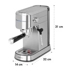 Futura Espressomaker 20 Bar 1450 Watt 20 Bar Wassertank: 1,25 Liter Rostfreier Edelstahl -Geschäft Für Haushalts- Und Küchenbedarf 10035183 yy 0010 logo