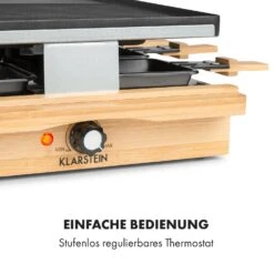 Tournedo Raclette 1200W Aluminiumguss 8 Personen Holz-Dekor -Geschäft Für Haushalts- Und Küchenbedarf 10035219 de 0006 logo