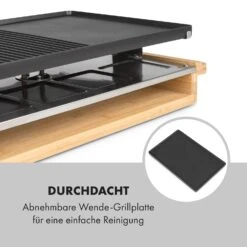 Tournedo Raclette 1200W Aluminiumguss 8 Personen Holz-Dekor -Geschäft Für Haushalts- Und Küchenbedarf 10035219 de 0007 logo