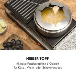 Fonduelette XL 3-in-1 Raclettegrill Fondue Naturstein 1650W 12 Pers -Geschäft Für Haushalts- Und Küchenbedarf 10035220 de 0004 logo