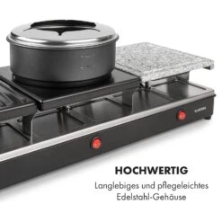 Fonduelette XL 3-in-1 Raclettegrill Fondue Naturstein 1650W 12 Pers -Geschäft Für Haushalts- Und Küchenbedarf 10035220 de 0007 logo