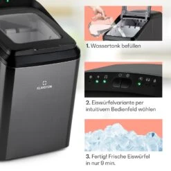 Partytime Eiswürfelmaschine Klareis 15kg/24h Edelstahl 12 Partytime Eiswürfelmaschine Klareis 15kg/24h Edelstahl -Geschäft Für Haushalts- Und Küchenbedarf 10035295 de 0004 usp