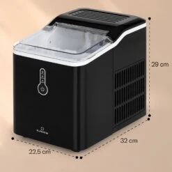 Chillout Eiswürfelmaschine Bulleteis 12kg/24h Wassertank: 1,5 L -Geschäft Für Haushalts- Und Küchenbedarf 10035320 yy 0011 dimensions