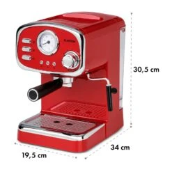 Espressionata Gusto Espressomaschine 1100W 15 Bar Druck -Geschäft Für Haushalts- Und Küchenbedarf 10035376 yy 0009 logo Klarstein Espressionata Gusto Espressomaschine rot