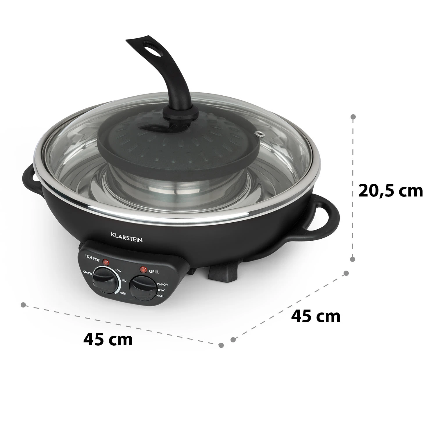 Szechuan 2-in-1 Hot Pot Und Grillplatte 5l Vol. 1350 / 600 W 11 Szechuan 2-in-1 Hot Pot Und Grillplatte 5l Vol. 1350 / 600 W – Bild 9