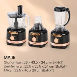 Luca Multifunktionsmixer 1000 W 3 L Stufenlose Geschwindigkeit 6 Modi -Geschäft Für Haushalts- Und Küchenbedarf 10035487 de 0007 logo