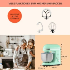 Bella Elegance Küchenmaschine 2000W 2,7PS 5,2 Ltr Edelstahl BPA-frei -Geschäft Für Haushalts- Und Küchenbedarf 10035520 de 0005 usp
