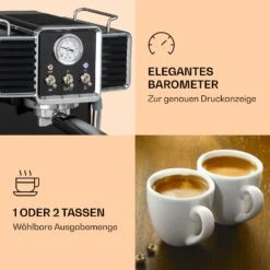 Gusto Classico Espressomaker 1350 Watt 20 Bar Druck 1,5 Liter -Geschäft Für Haushalts- Und Küchenbedarf 10035564 de 0004 logo