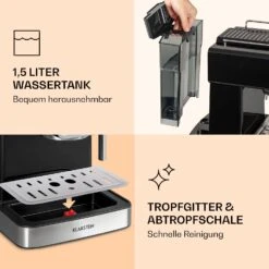 Gusto Classico Espressomaker 1350 Watt 20 Bar Druck 1,5 Liter -Geschäft Für Haushalts- Und Küchenbedarf 10035564 de 0007 logo