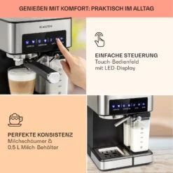 Arabica Comfort Espressomaschine 1350W 20 Bar 1,8l Touch-Bedienfeld 11 Arabica Comfort Espressomaschine 1350W 20 Bar 1,8l Touch-Bedienfeld -Geschäft Für Haushalts- Und Küchenbedarf 10035655 de 0003 usp