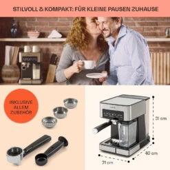 Arabica Comfort Espressomaschine 1350W 20 Bar 1,8l Touch-Bedienfeld 13 Arabica Comfort Espressomaschine 1350W 20 Bar 1,8l Touch-Bedienfeld -Geschäft Für Haushalts- Und Küchenbedarf 10035655 de 0005 usp