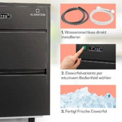 Powericer XL Eiswürfelmaschine 20 Kg/Tag 145 Watt 12 Powericer XL Eiswürfelmaschine 20 Kg/Tag 145 Watt -Geschäft Für Haushalts- Und Küchenbedarf 10036152 de 0004 usp