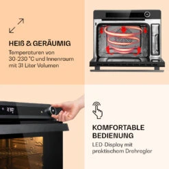 VaporChef Dampfbackofen 230 °C 31 L Drehregler EEK A 13 VaporChef Dampfbackofen 230 °C 31 L Drehregler EEK A -Geschäft Für Haushalts- Und Küchenbedarf 10036173 de 0004 logo