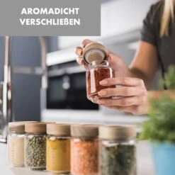 Glaswerk Cassia Gewürzgläser 6 St. 130 Ml Borosilikatglas Holzdeckel Luftdicht -Geschäft Für Haushalts- Und Küchenbedarf 10036357 de 0004 logo