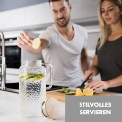 Glaswerk Livenza Wasserkrug 1,9 Liter Borosilikatglas Edelstahlsieb Deckel -Geschäft Für Haushalts- Und Küchenbedarf 10036359 de 0002 logo