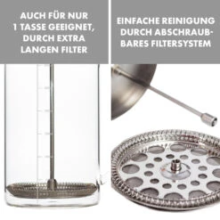 Glaswerk Ristretto French Press 0,35 Liter Borosilikatglas Edelstahl Walnussholz -Geschäft Für Haushalts- Und Küchenbedarf 10036360 de 0006 logo