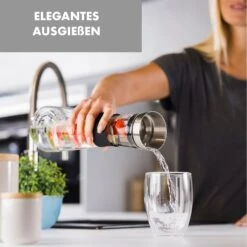Glaswerk Sile Karaffe 1 Liter Borosilikatglas Fruchtspieß Mit Stopper -Geschäft Für Haushalts- Und Küchenbedarf 10036361 de 0005 logo