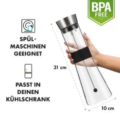 Glaswerk Sile Karaffe 1 Liter Borosilikatglas Fruchtspieß Mit Stopper -Geschäft Für Haushalts- Und Küchenbedarf 10036361 de 0007 logo