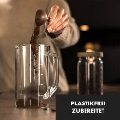 Glaswerk Ristretto French Press 1 Liter Borosilikatglas Edelstahl Walnussholz -Geschäft Für Haushalts- Und Küchenbedarf 10036368 de 0002 logo