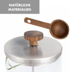 Glaswerk Ristretto French Press 1 Liter Borosilikatglas Edelstahl Walnussholz -Geschäft Für Haushalts- Und Küchenbedarf 10036368 de 0007 logo