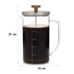 Glaswerk Ristretto French Press 1 Liter Borosilikatglas Edelstahl Walnussholz -Geschäft Für Haushalts- Und Küchenbedarf 10036368 yy 0008 logo