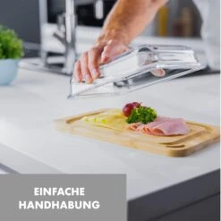 Glaswerk Hermatige Aufschnittbox Mit Glasdeckel 2er Set Borosilikatglas Bambus Schneidebret -Geschäft Für Haushalts- Und Küchenbedarf 10036374 de 0003 logo