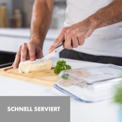 Glaswerk Hermatige Aufschnittbox Mit Glasdeckel 2er Set Borosilikatglas Bambus Schneidebret -Geschäft Für Haushalts- Und Küchenbedarf 10036374 de 0004 logo