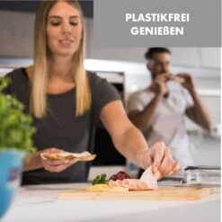 Glaswerk Hermatige Aufschnittbox Mit Glasdeckel 2er Set Borosilikatglas Bambus Schneidebret -Geschäft Für Haushalts- Und Küchenbedarf 10036374 de 0005 logo