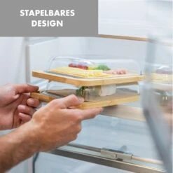 Glaswerk Hermatige Aufschnittbox Mit Glasdeckel 2er Set Borosilikatglas Bambus Schneidebret -Geschäft Für Haushalts- Und Küchenbedarf 10036374 de 0006 logo