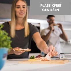 Glaswerk Hermatige Aufschnittbox Mit Glasdeckel Borosilikatglas Bambus Schneidebrett -Geschäft Für Haushalts- Und Küchenbedarf 10036378 de 0005 logo