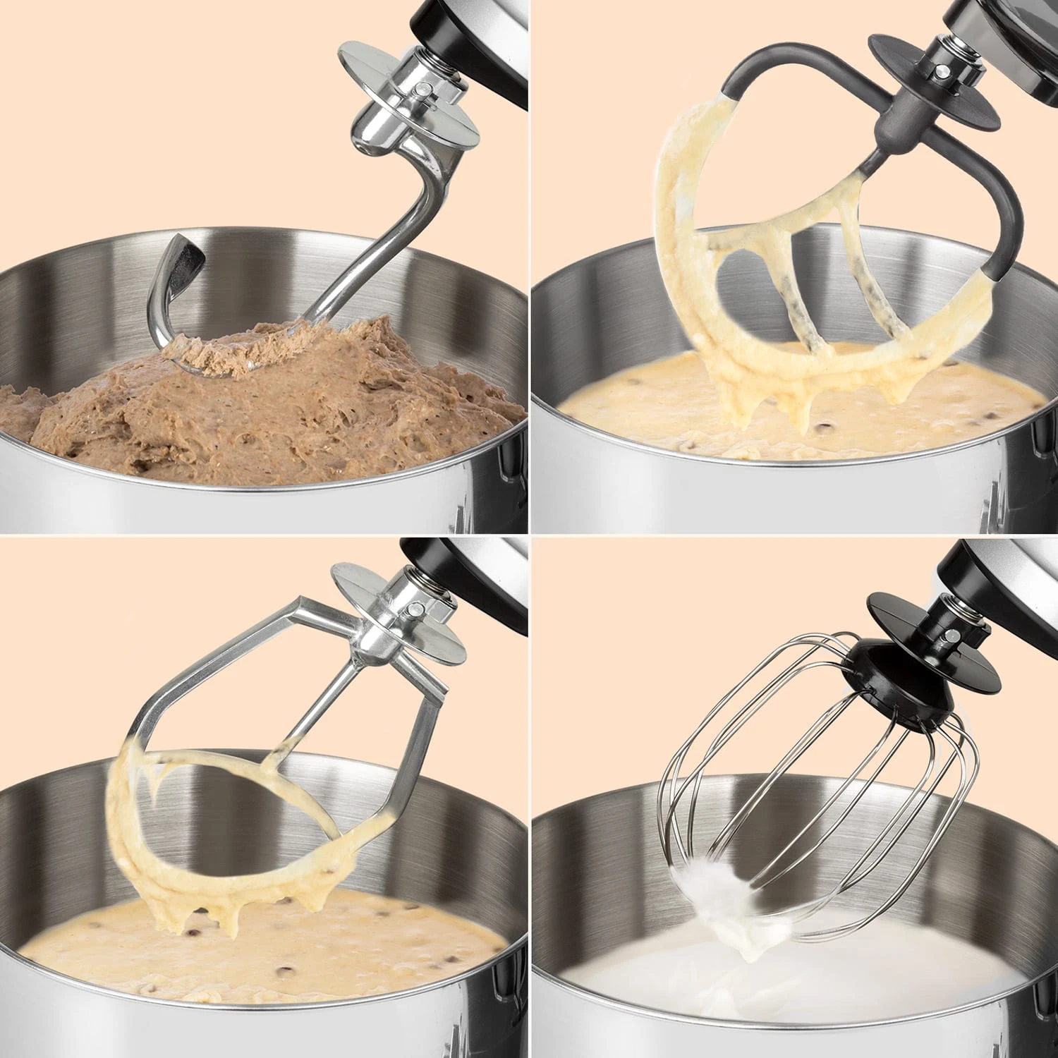 Schneebesen Ersatz-Rührelement Für Bella Pico 2G/Bella Robusta Edelstahl 4 Schneebesen Ersatz-Rührelement Für Bella Pico 2G/Bella Robusta Edelstahl – Bild 2