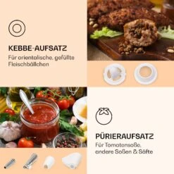 Mighty Mince Elektrischer Fleischwolf 500 - 1361 Watt 3 Lochscheiben -Geschäft Für Haushalts- Und Küchenbedarf 10036478 de 0004 logo