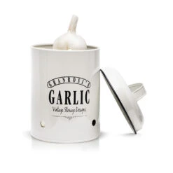 Montana Knoblauchtopf Emaille-Stahlblech 12 X 18 Cm (ØxH) Rostfrei -Geschäft Für Haushalts- Und Küchenbedarf 10037445 yy 0003 logo