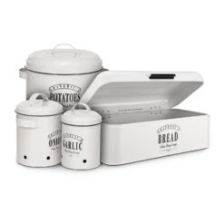 Montana Knoblauchtopf Emaille-Stahlblech 12 X 18 Cm (ØxH) Rostfrei -Geschäft Für Haushalts- Und Küchenbedarf 10037445 yy 0005 logo