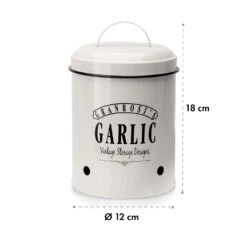 Montana Knoblauchtopf Emaille-Stahlblech 12 X 18 Cm (ØxH) Rostfrei -Geschäft Für Haushalts- Und Küchenbedarf 10037445 yy 0006 logo