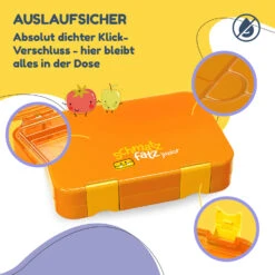 Schmatzfatz Junior Lunchbox 6 Fächer 21,3 X 15 X 4,5 Cm (BxHxT) -Geschäft Für Haushalts- Und Küchenbedarf 10037943 de 0003 usp