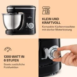 Bella Mini Rührmaschine 1200 W 6 Stufen 4 Liter Edelstahl Pulsfunktion -Geschäft Für Haushalts- Und Küchenbedarf 10037980 de 0003 logo