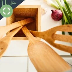 Kochlöffelset Mit Aufbewahrungsbox 6er Set Nachhaltig Leicht Bambus -Geschäft Für Haushalts- Und Küchenbedarf 10038026 yy 0005 logo